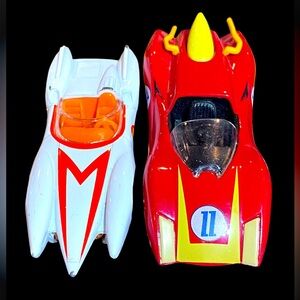 1997 Speed Racer Car Mach 5 & Johnny Lightning Speed Racer 2000 Mach 11 Diecast